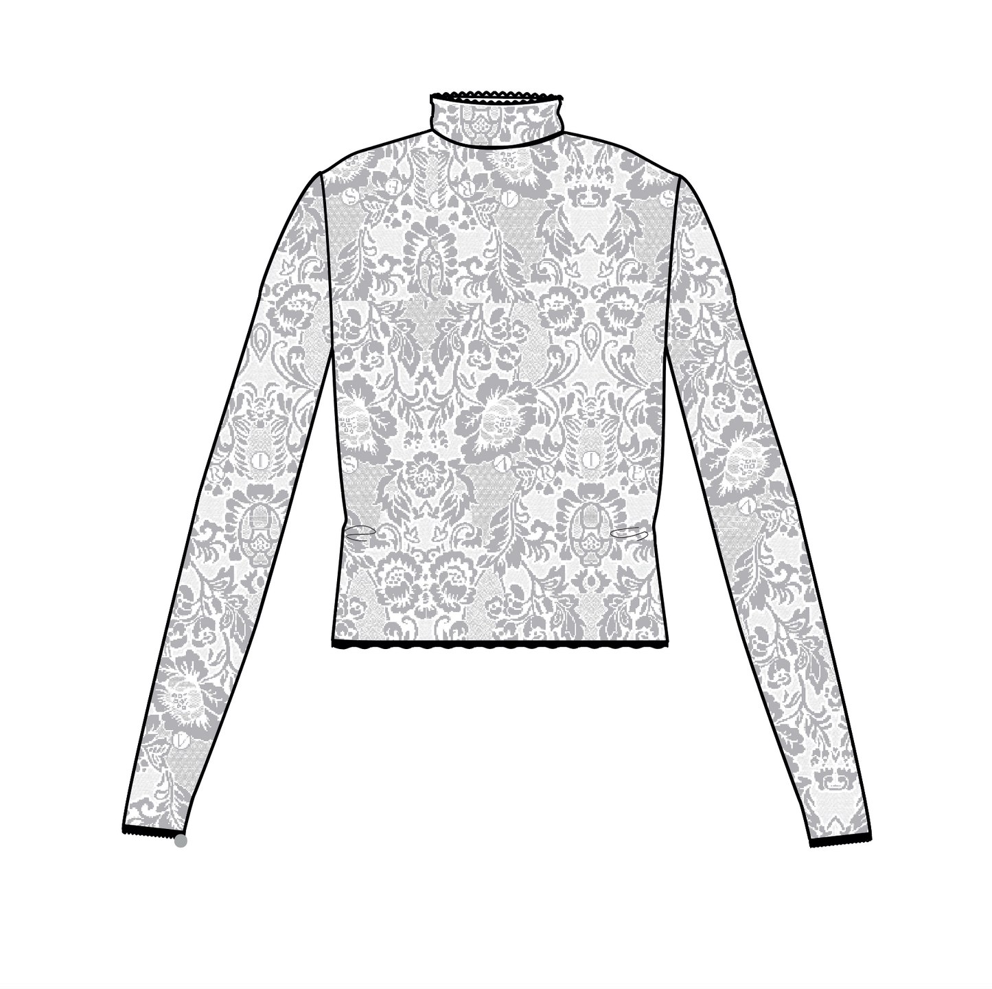 Fleur Lace LS Top
