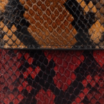 Patchwork Snake Print Leather Bobby Bag
