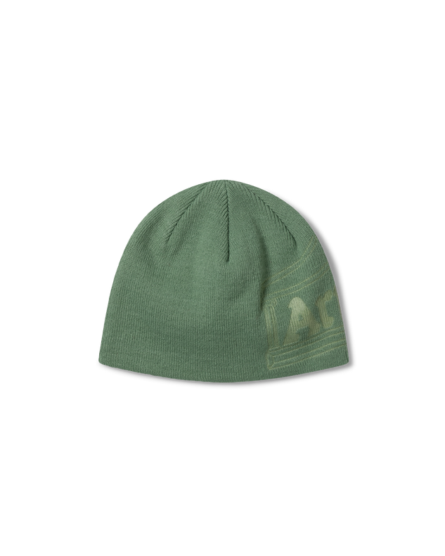 Temple Embossed Skull Beanie
