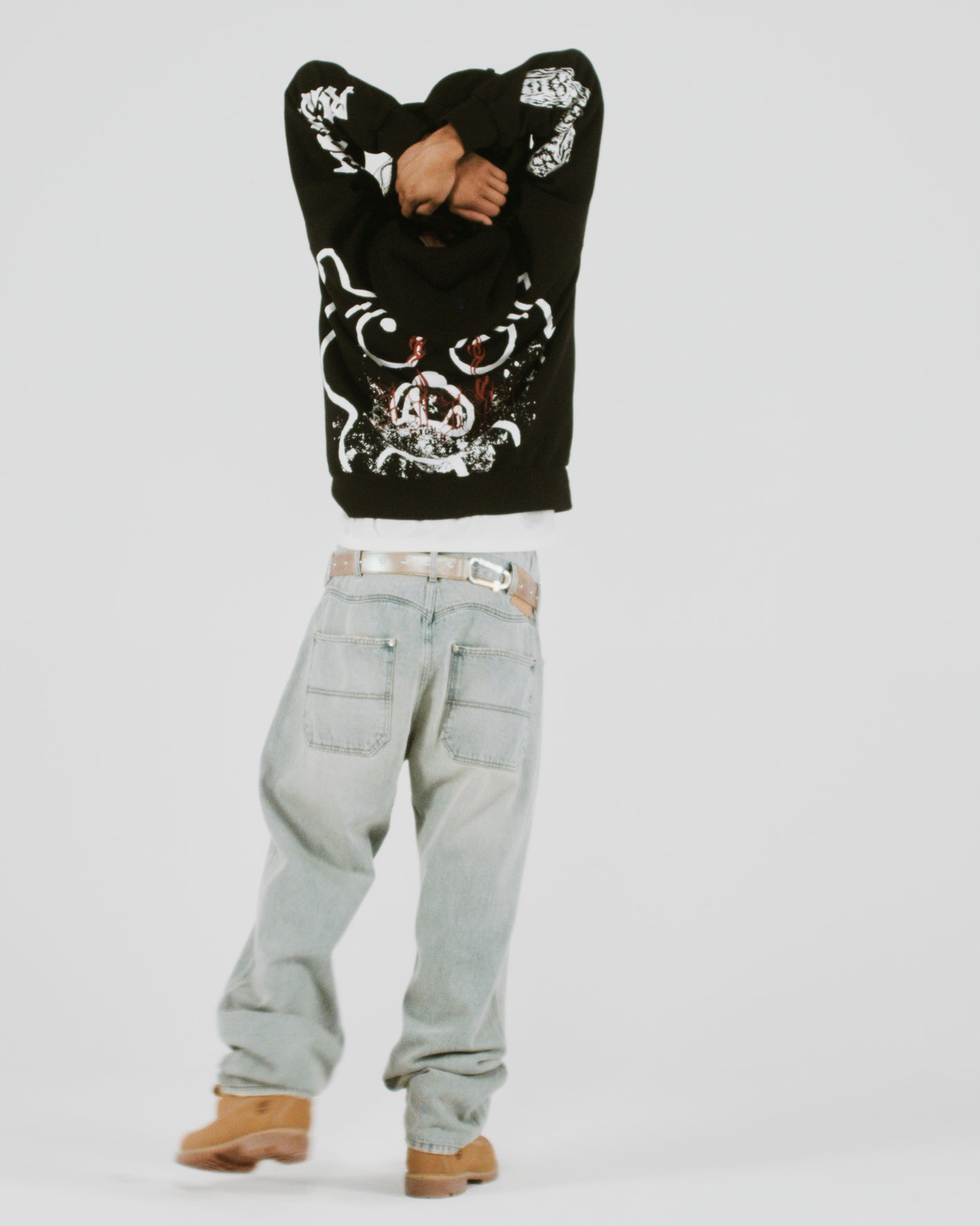 Meow Embroidered Hoodie