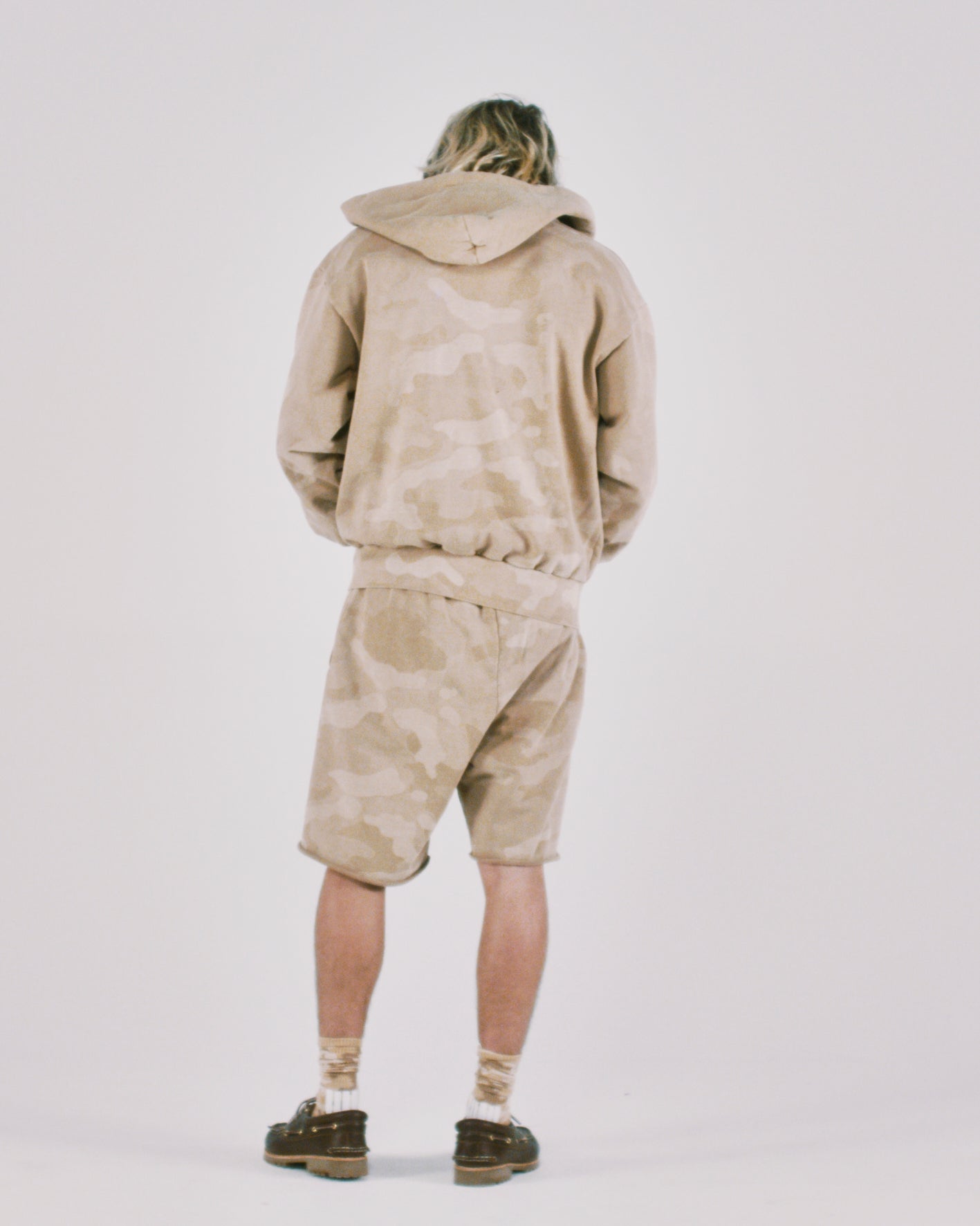 Aged Temple Camo Zip Through Hoodie