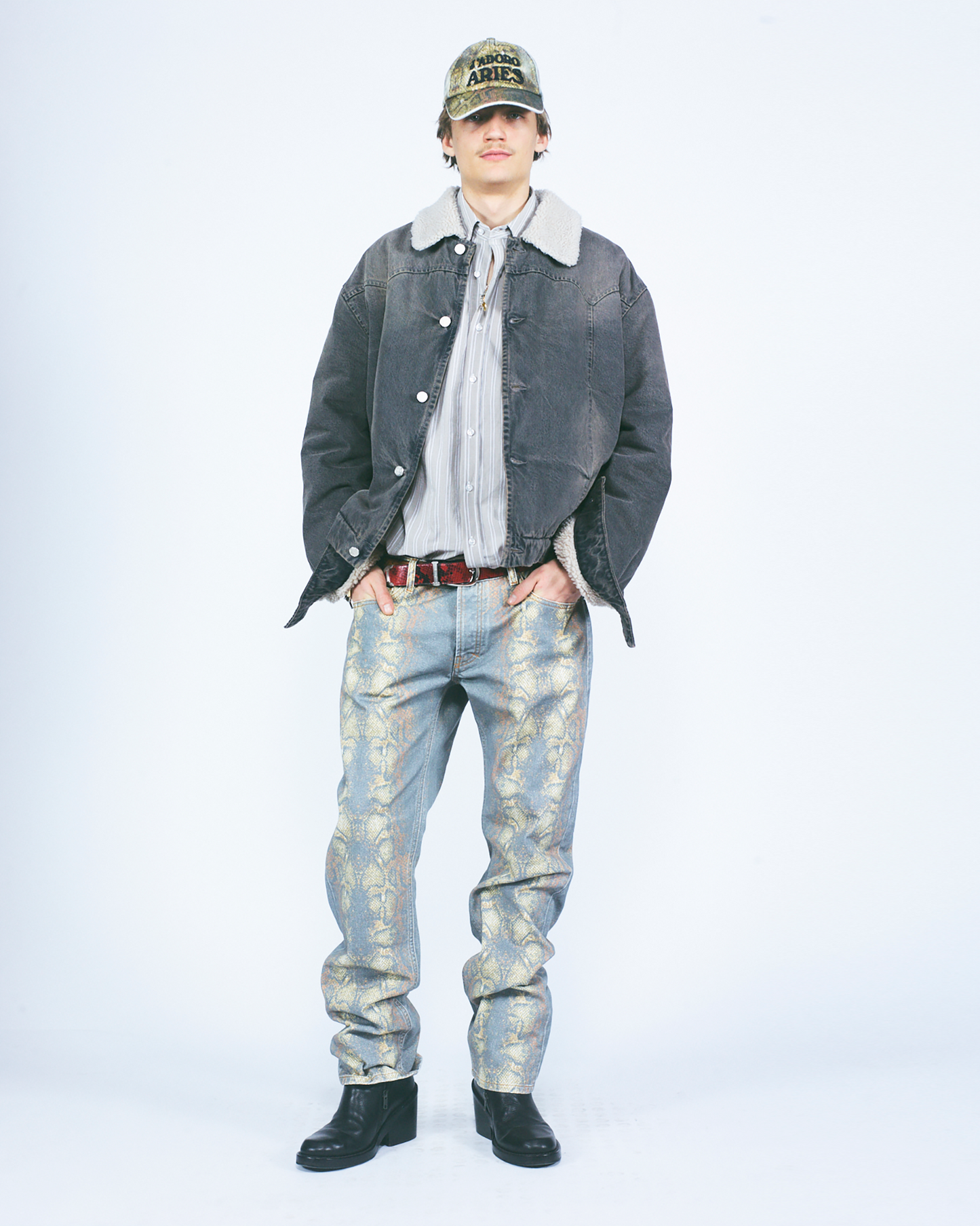 Snake Print Low Rise Lilly Jeans