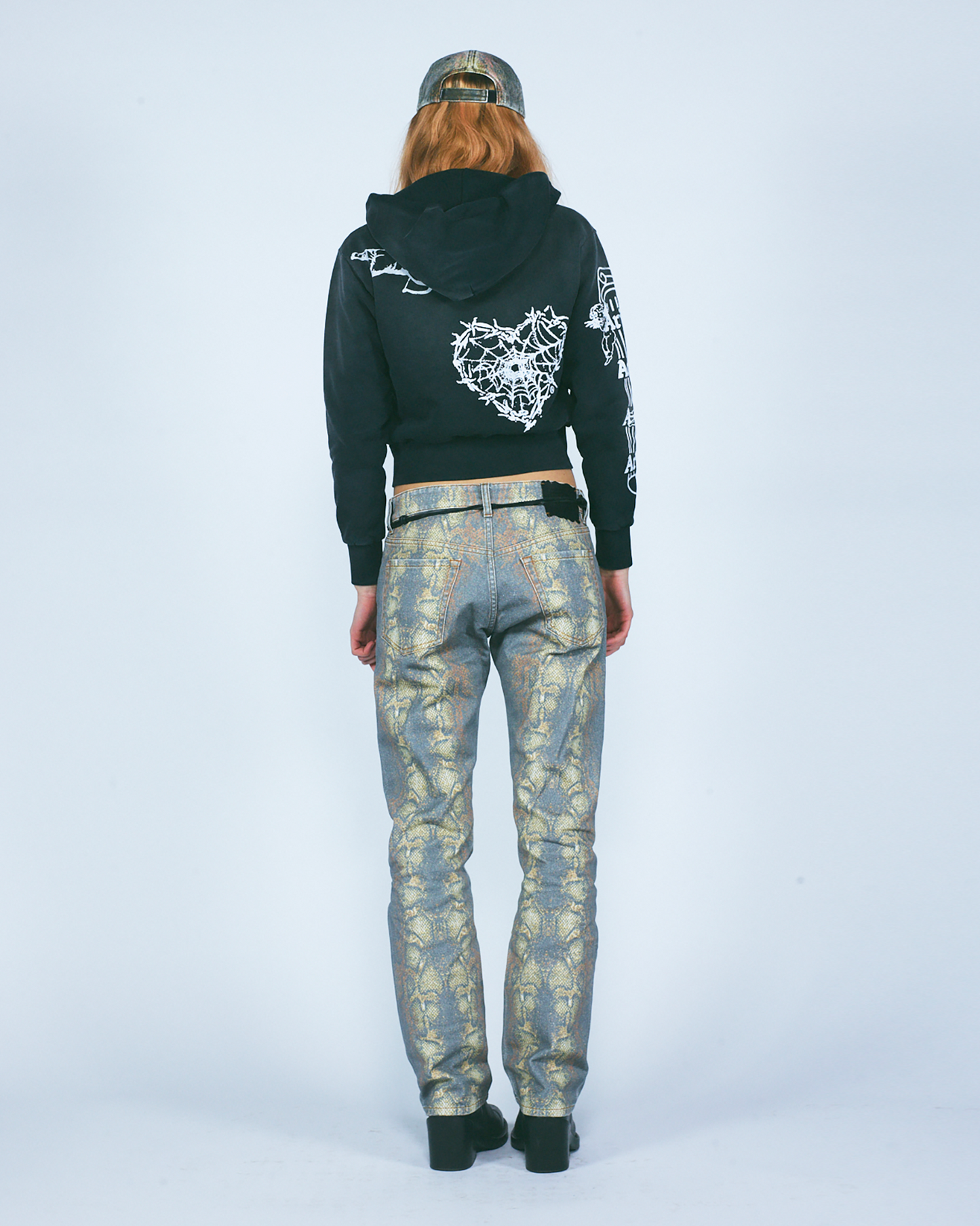 Snake Print Low Rise Lilly Jeans
