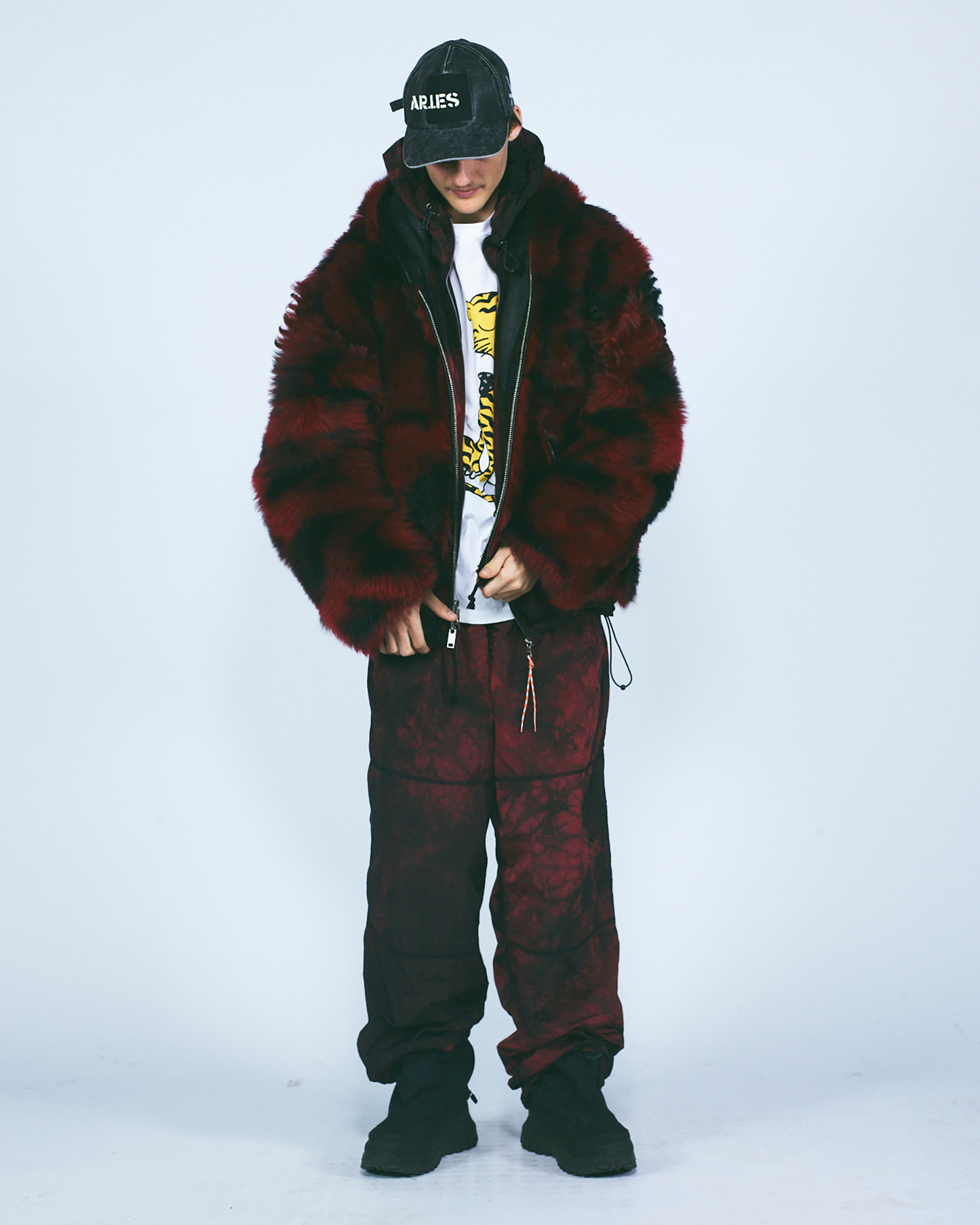 Oversized Hooded Sheepskin Jacket