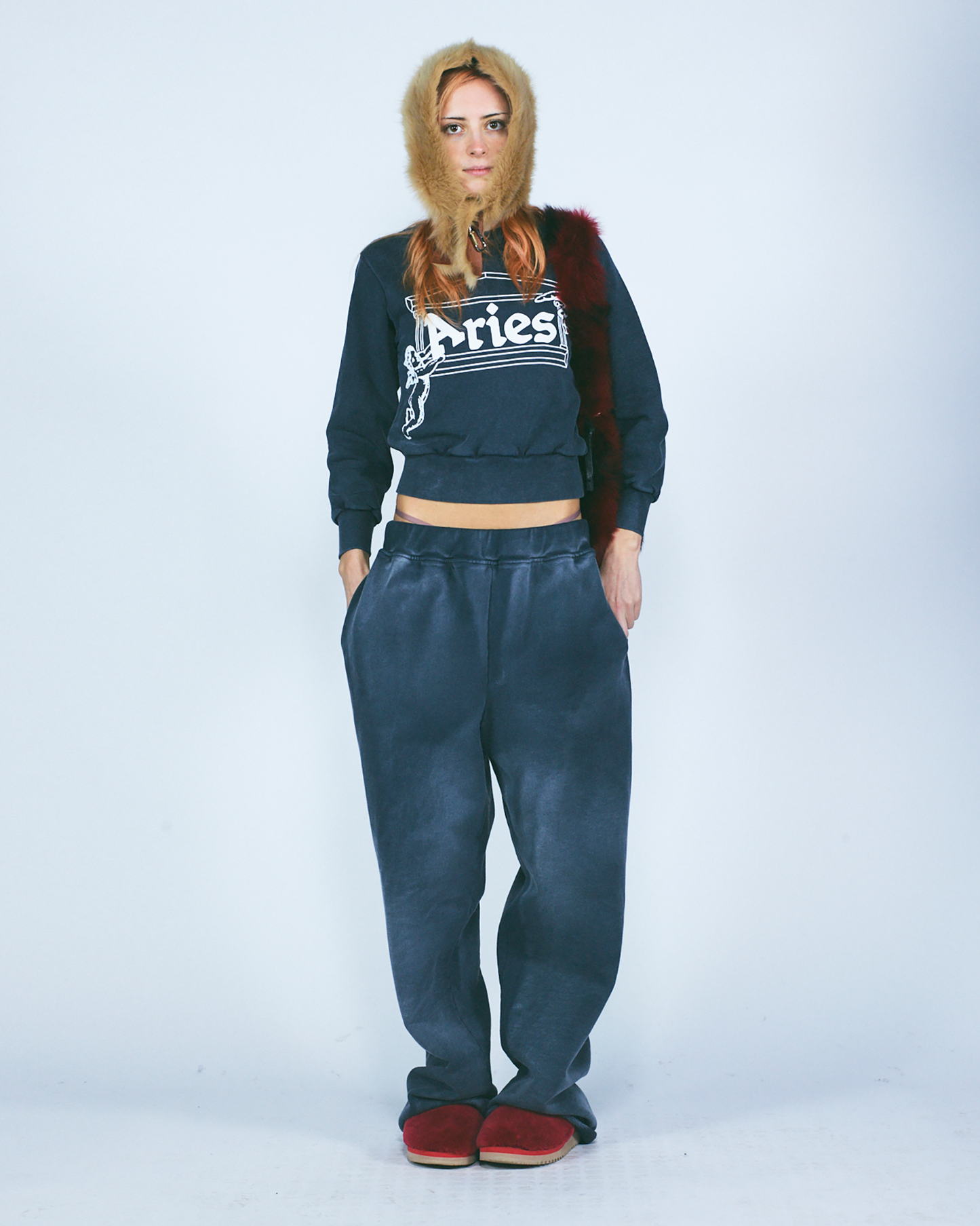 Premium Sunbleached Temple Straight Sweatpant