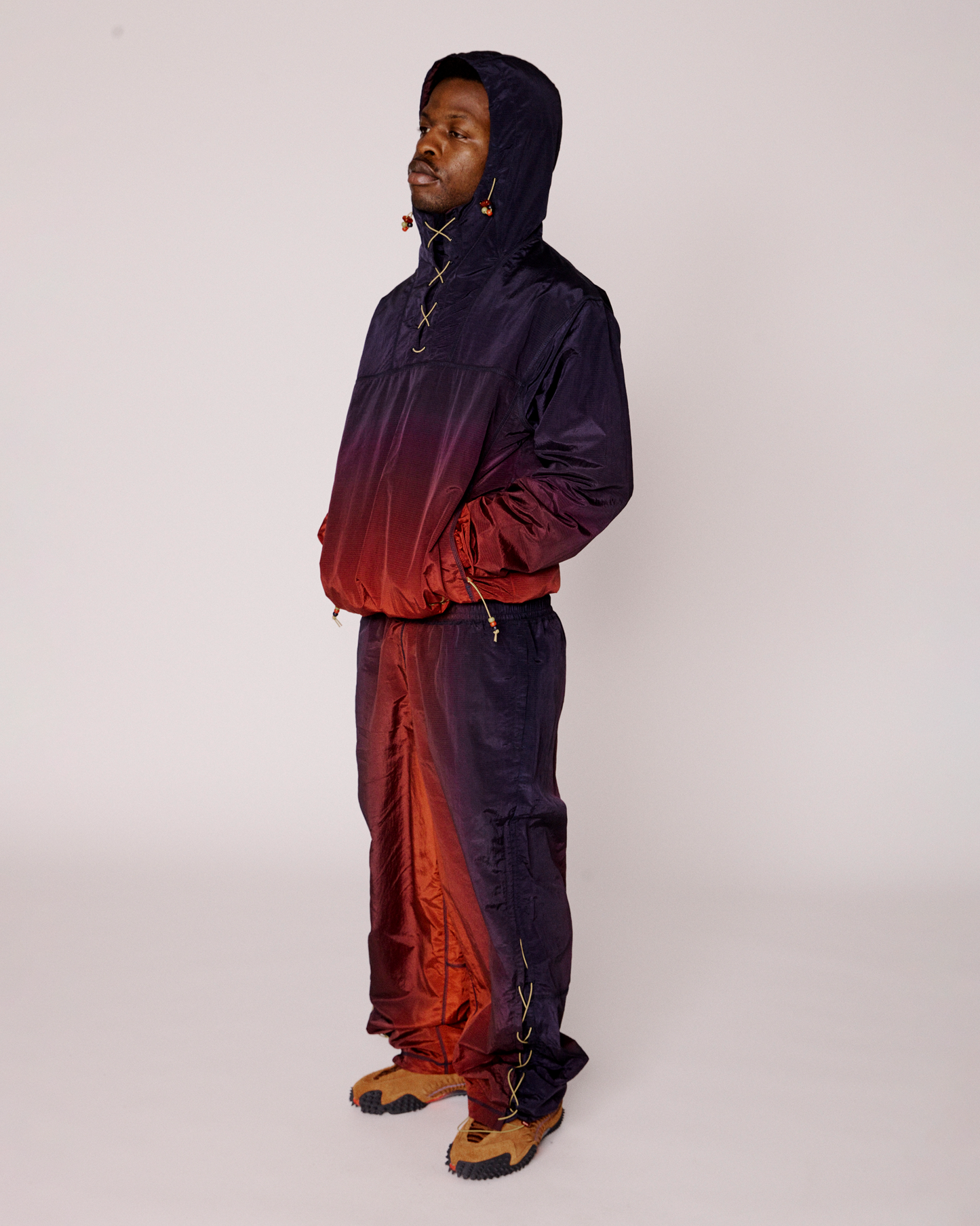 puma x aries ombre nylon laced pants