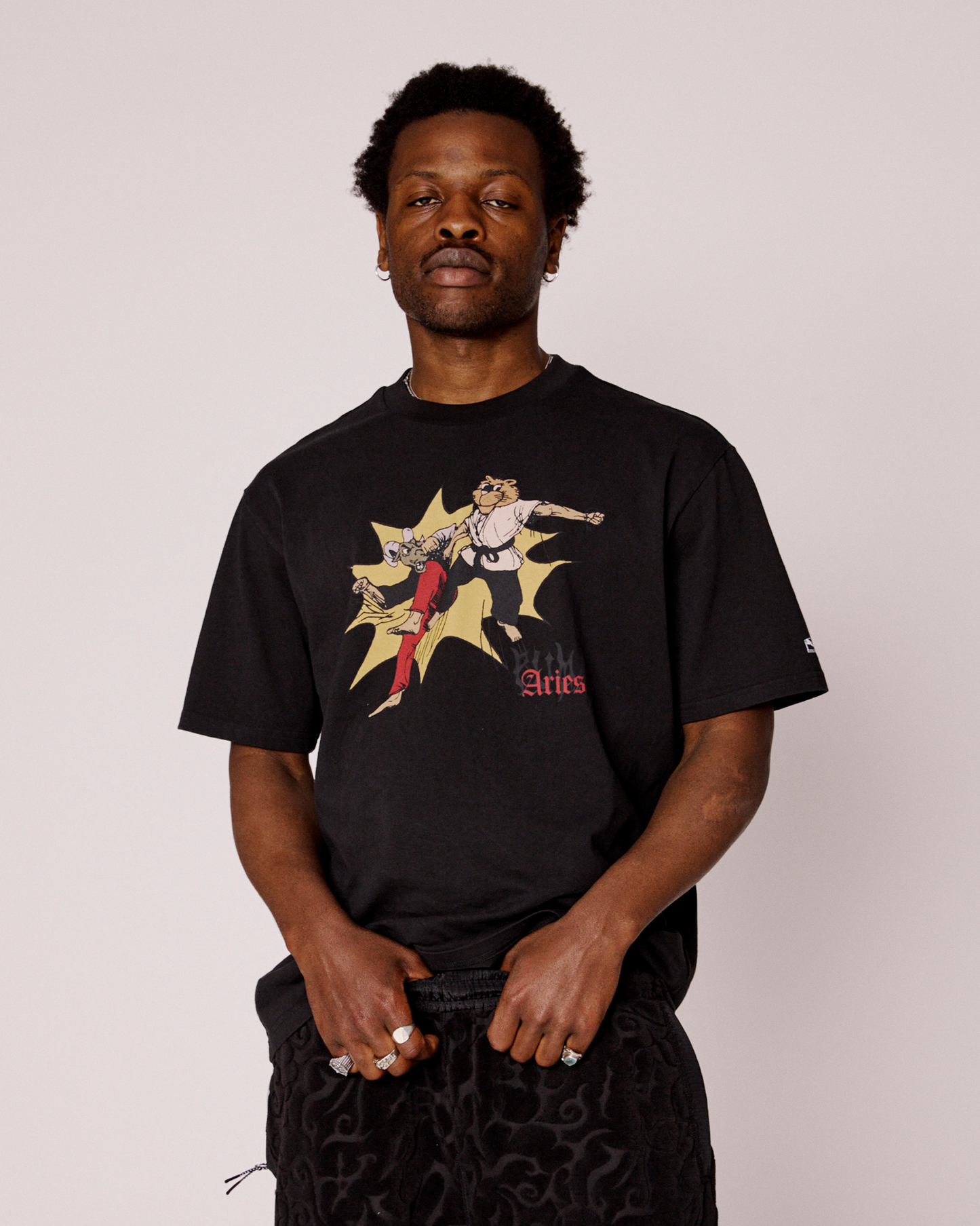 puma x aries fighter ss tee