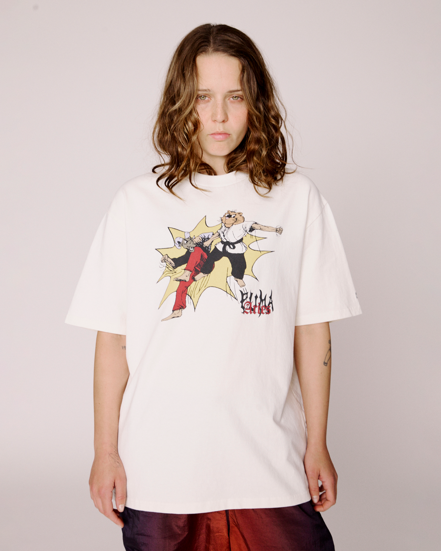 puma x aries fighter ss tee