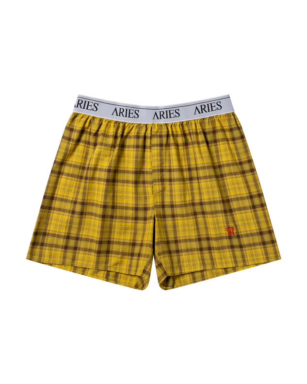 Overdyed Classic Plaid Boxer Shorts