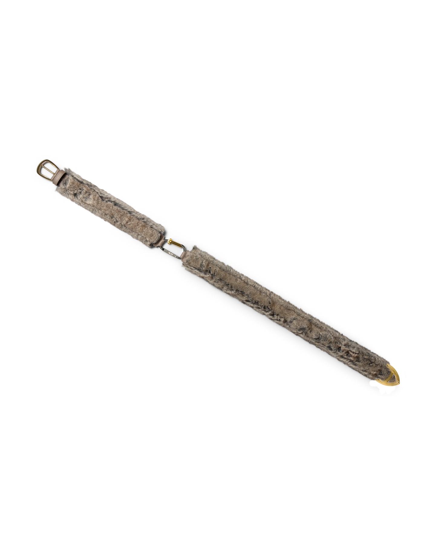 Faux Chinchilla Mazzo Belt