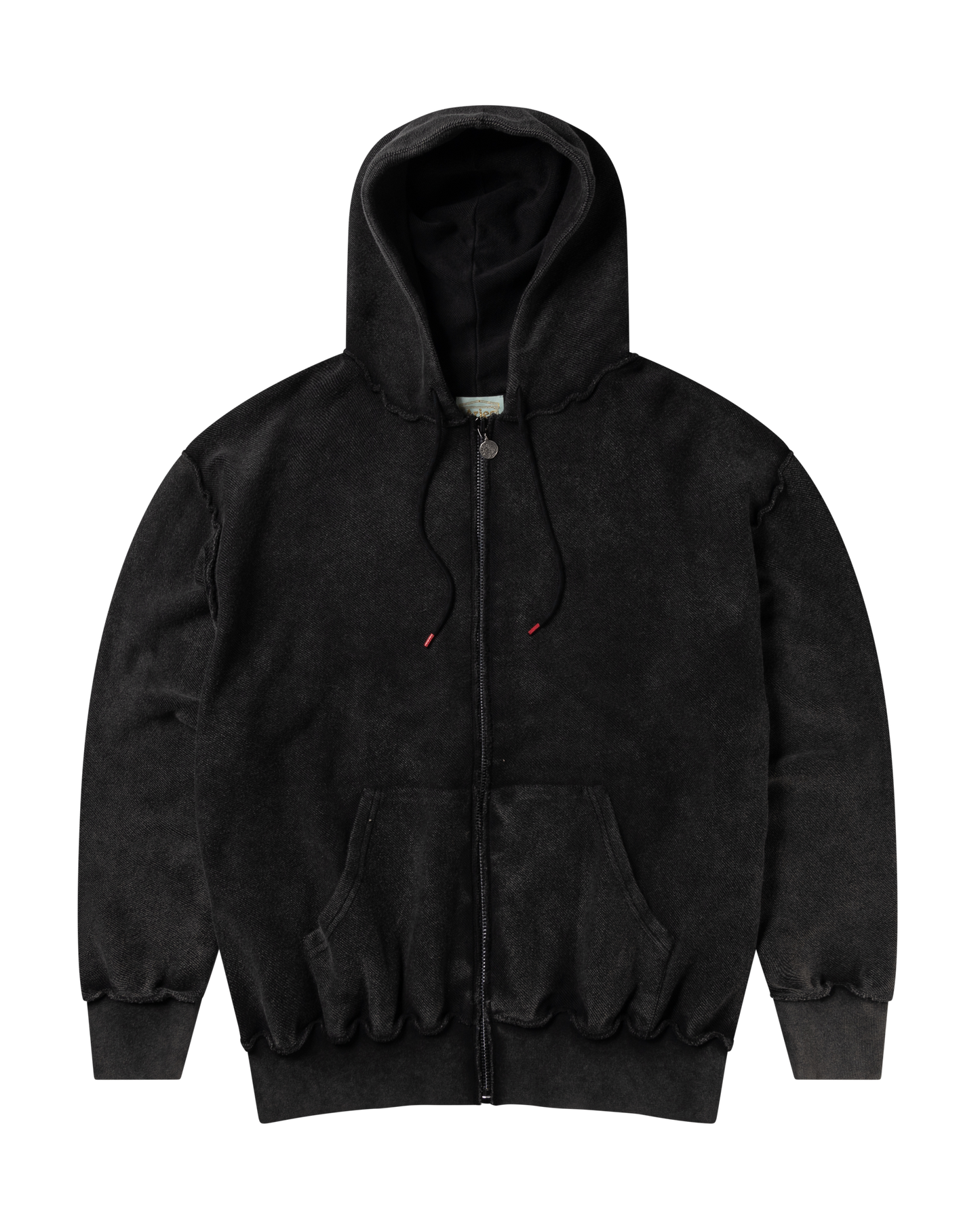 Aged Reverso Temple Zip Through Hoodie