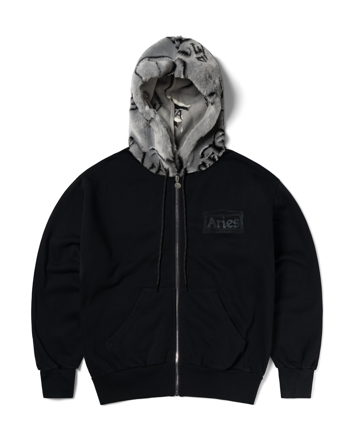 Furry Zip Through Hoodie