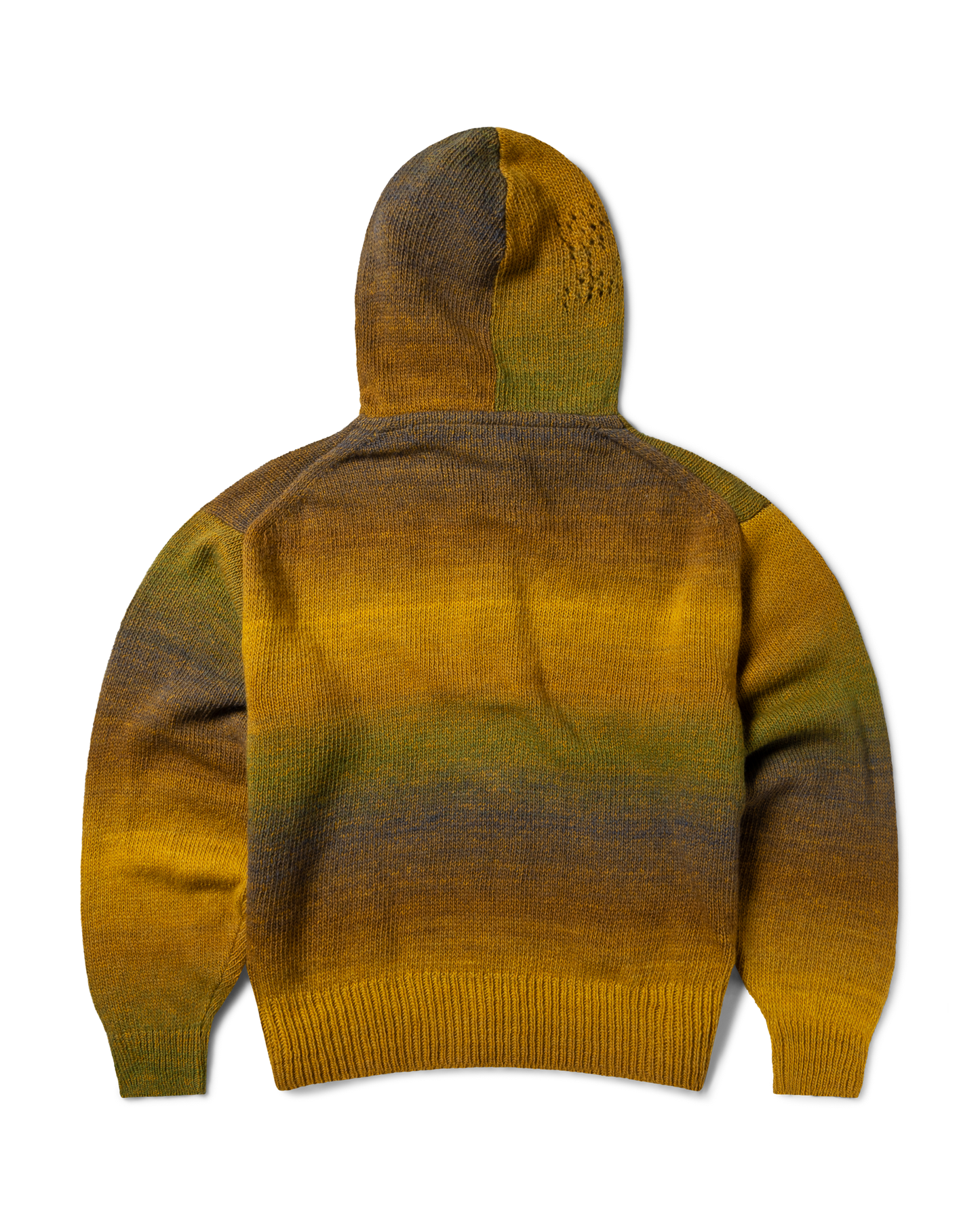 Space Dye Temple Knit Zip Thru Hoodie