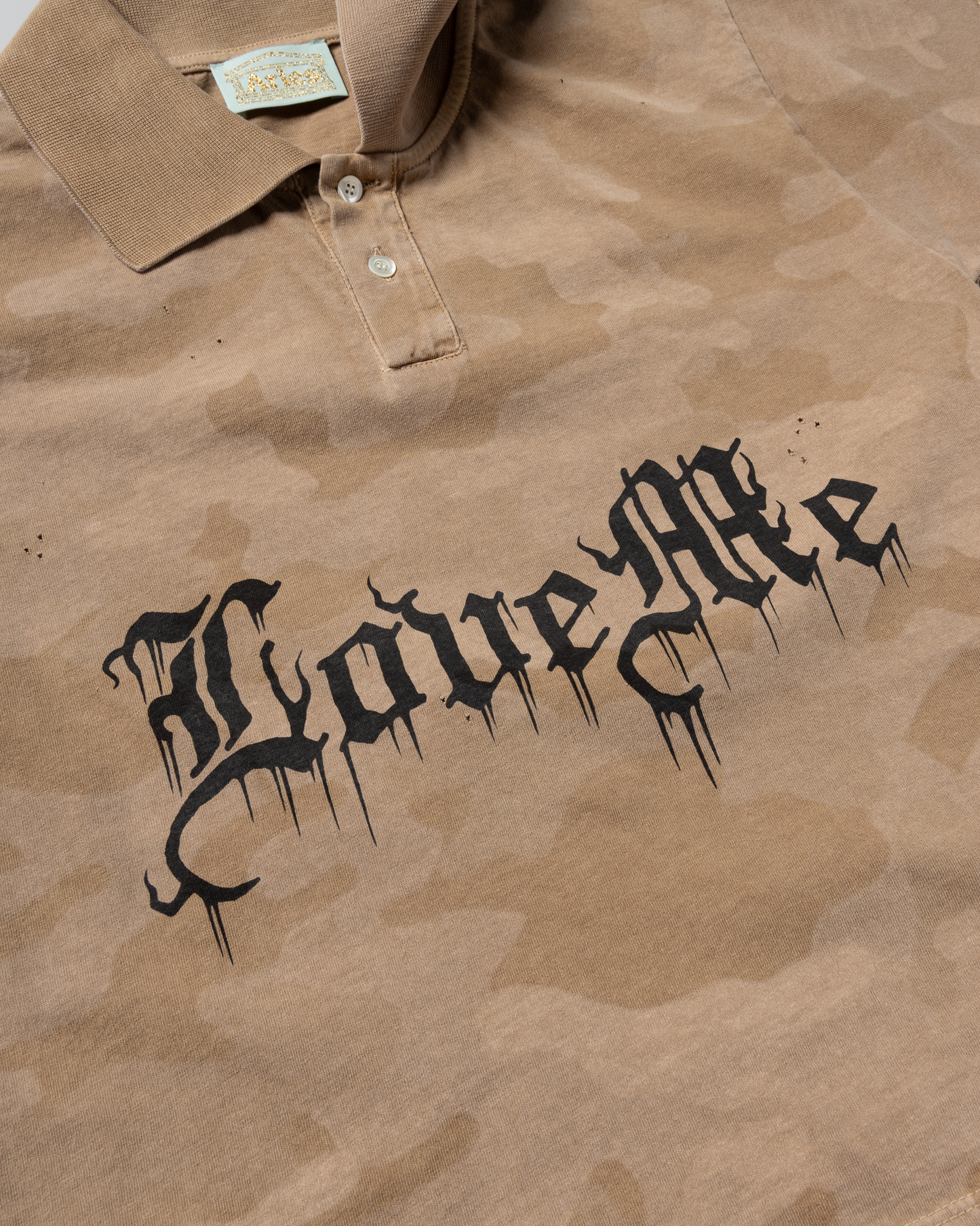 Aged Angel Camo SS Polo Shirt