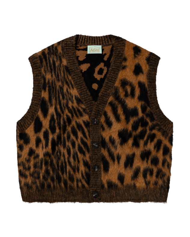 Brushed Leopard Vest