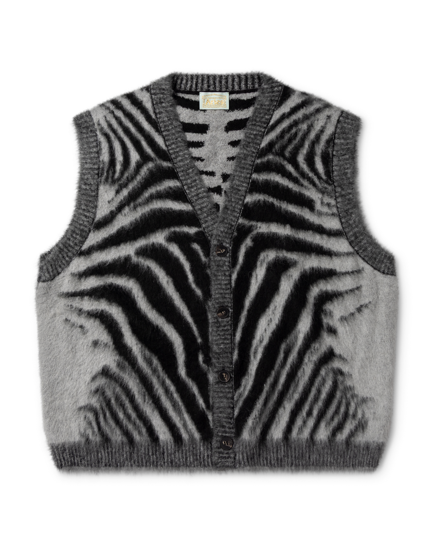 Brushed Zebra Vest