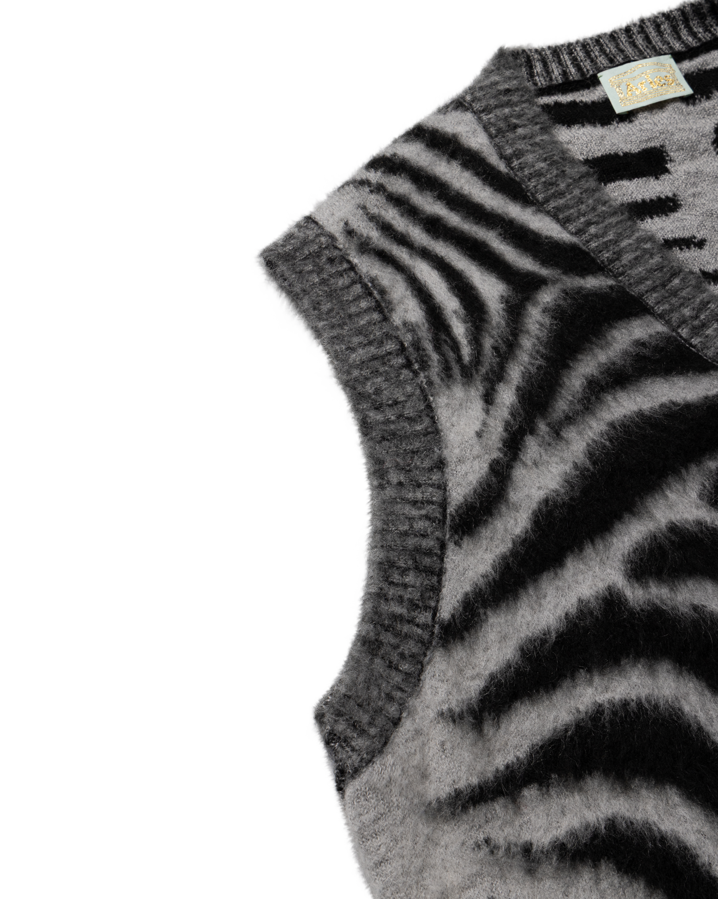 Brushed Zebra Vest