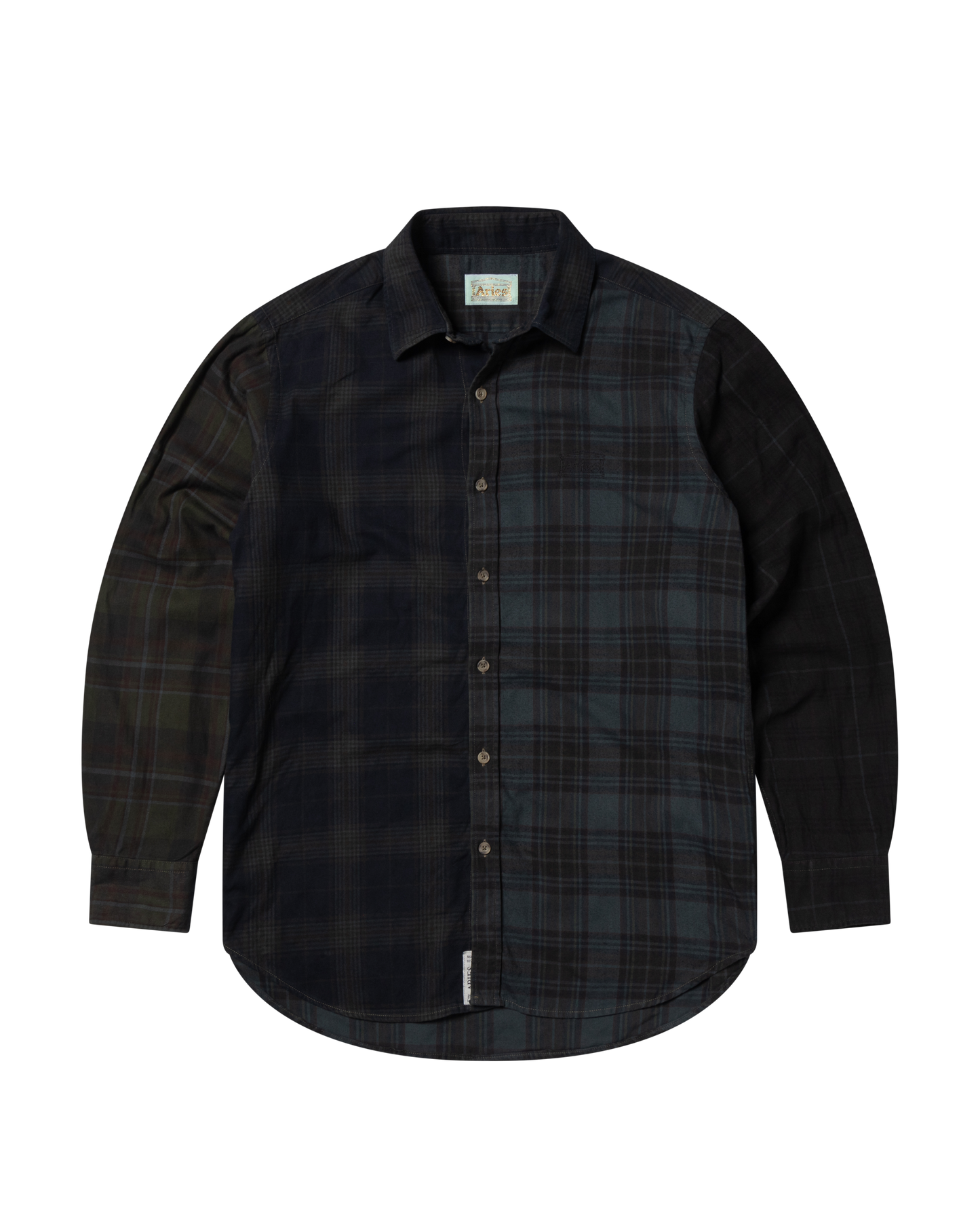 Overdyed Patchwork LS Shirt