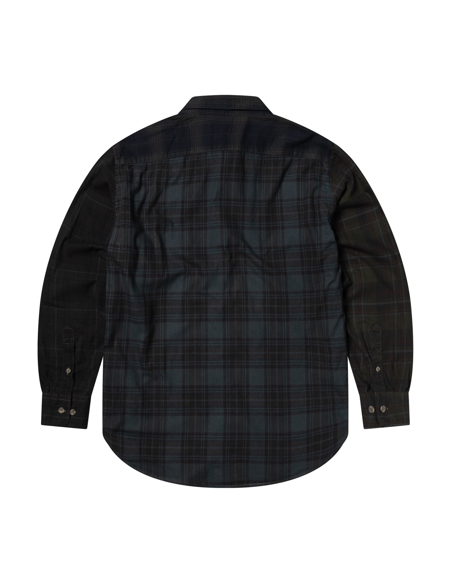 Overdyed Patchwork LS Shirt