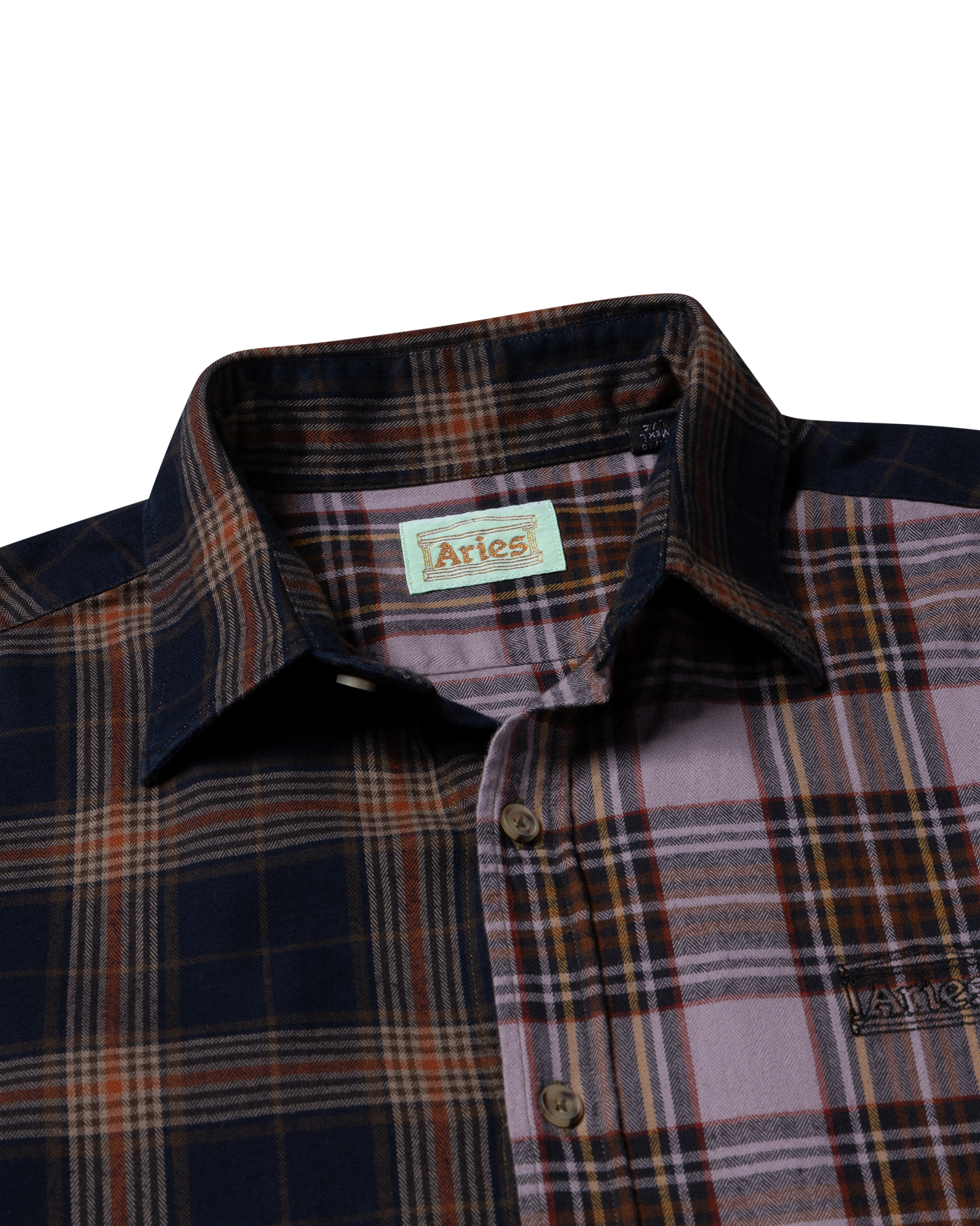 Overdyed Patchwork LS Shirt