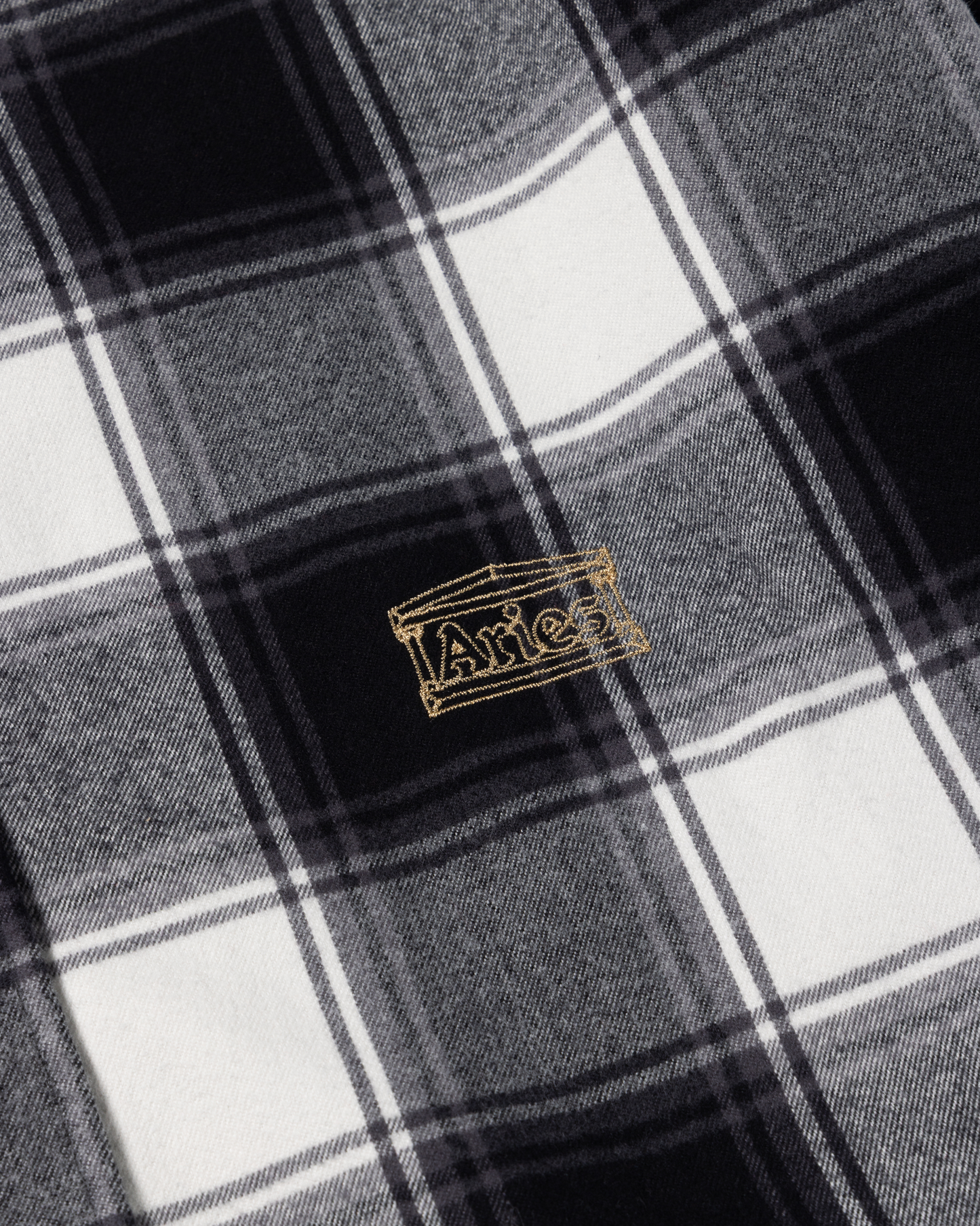 Brushed Flannel Patchwork LS Shirt