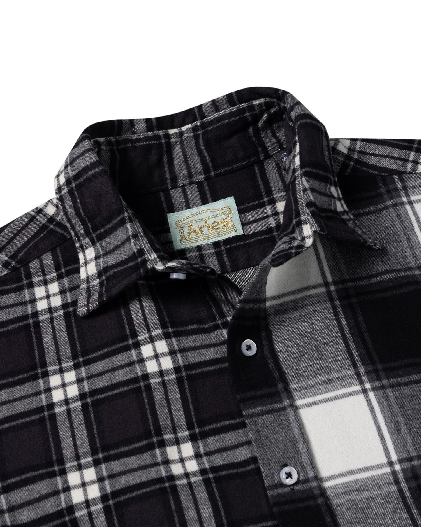 Brushed Flannel Patchwork LS Shirt