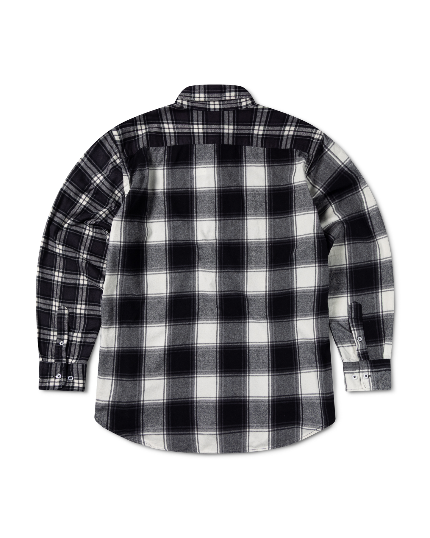 Brushed Flannel Patchwork LS Shirt