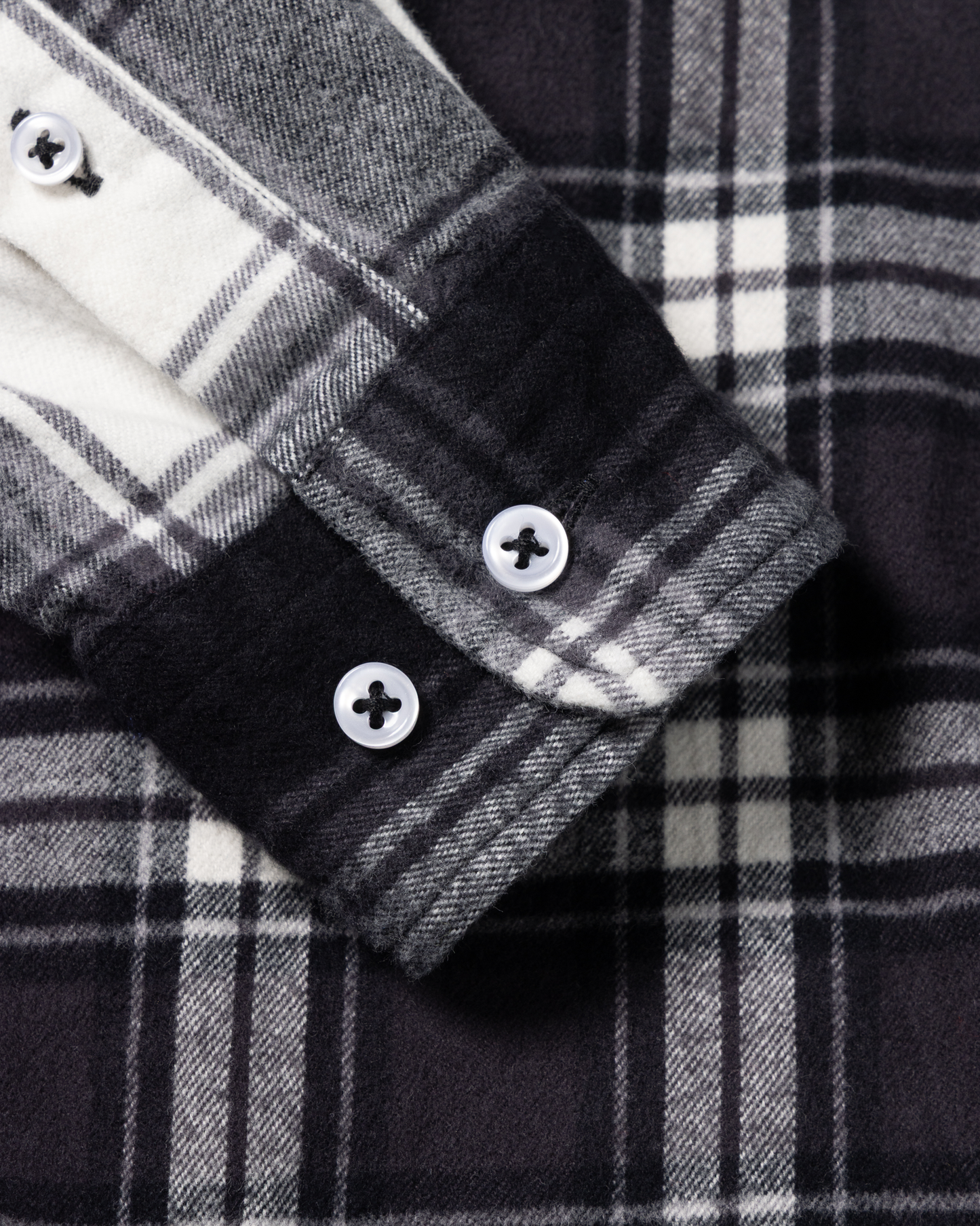 Brushed Flannel Patchwork LS Shirt