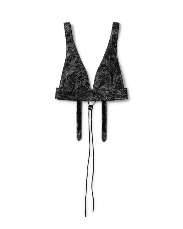 Cracked Leather Bralette