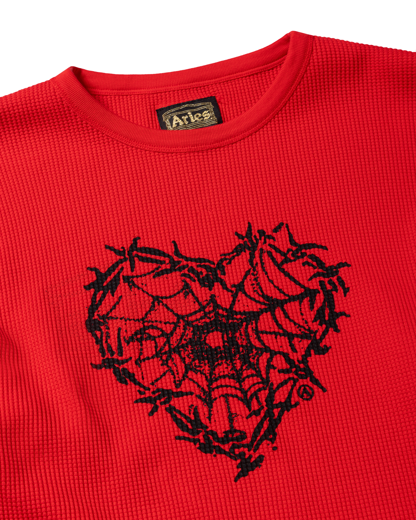 Reversible Barbed Love Temple Waffle LS Tee
