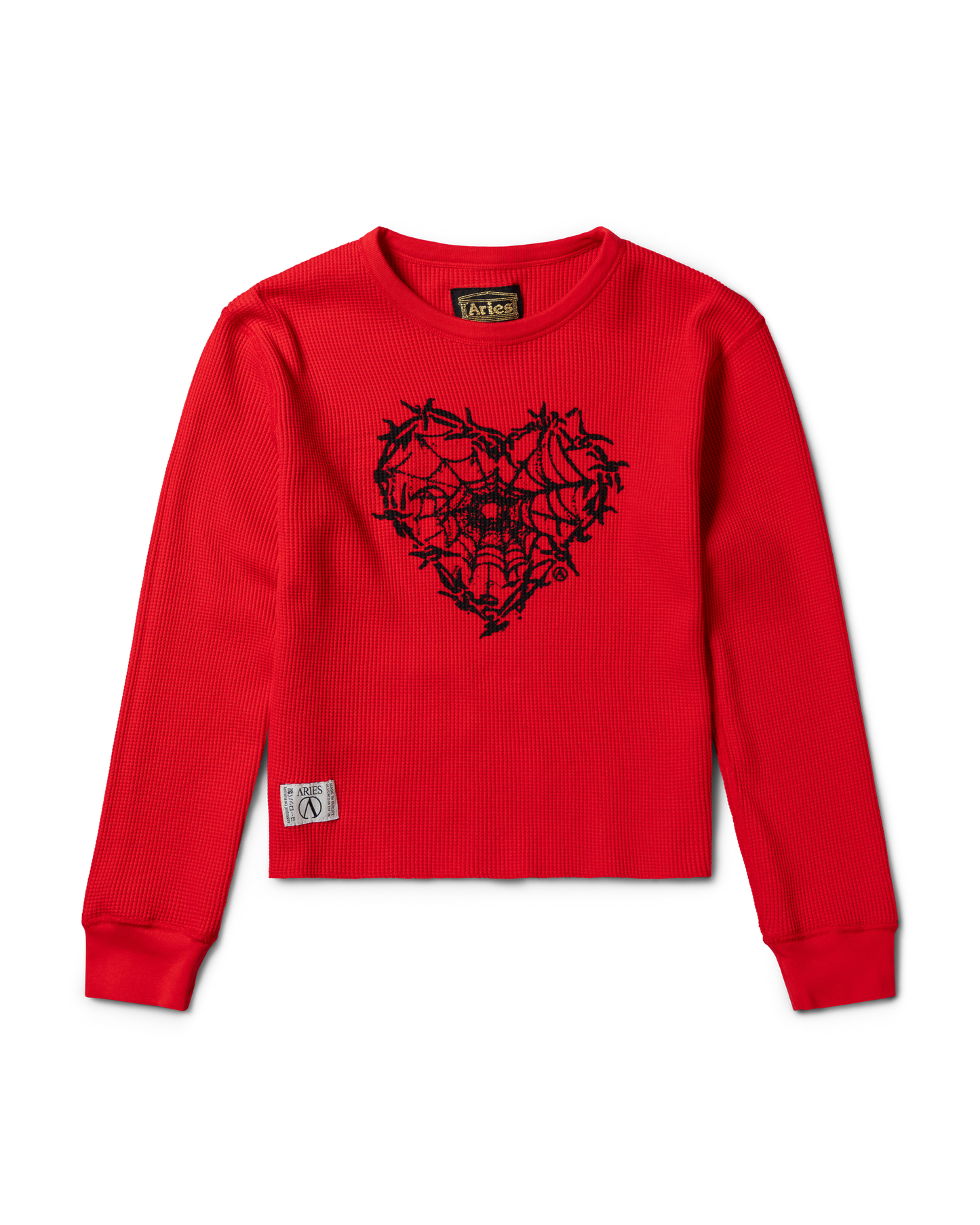 Reversible Barbed Love Temple Waffle LS Tee