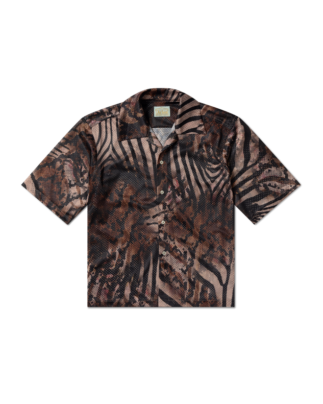 Animal Aop Airtex Hawaiian Shirt