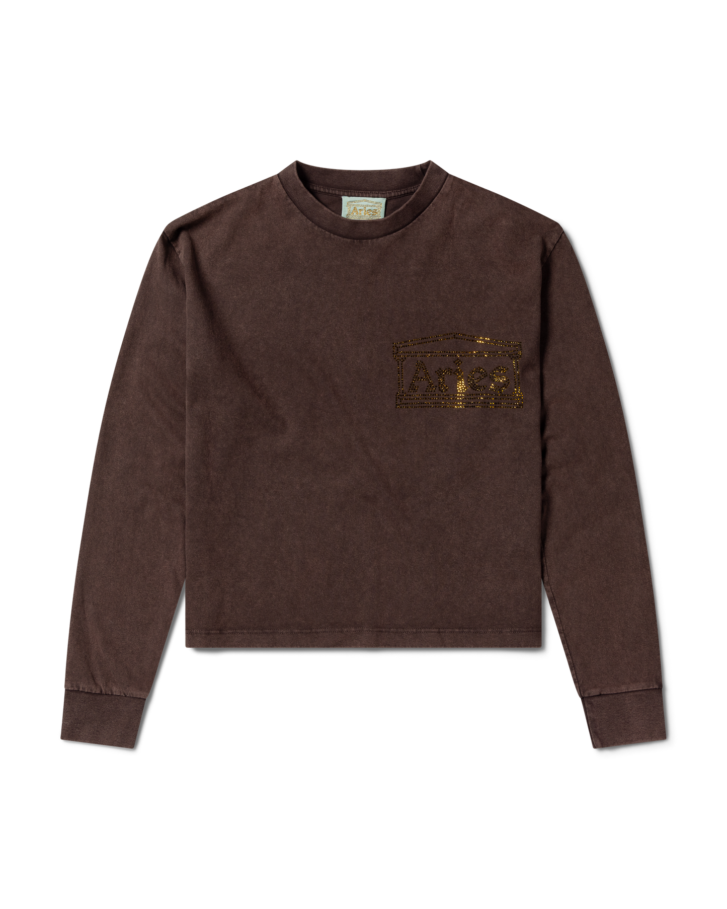 Aged Diamante Temple LS Tee