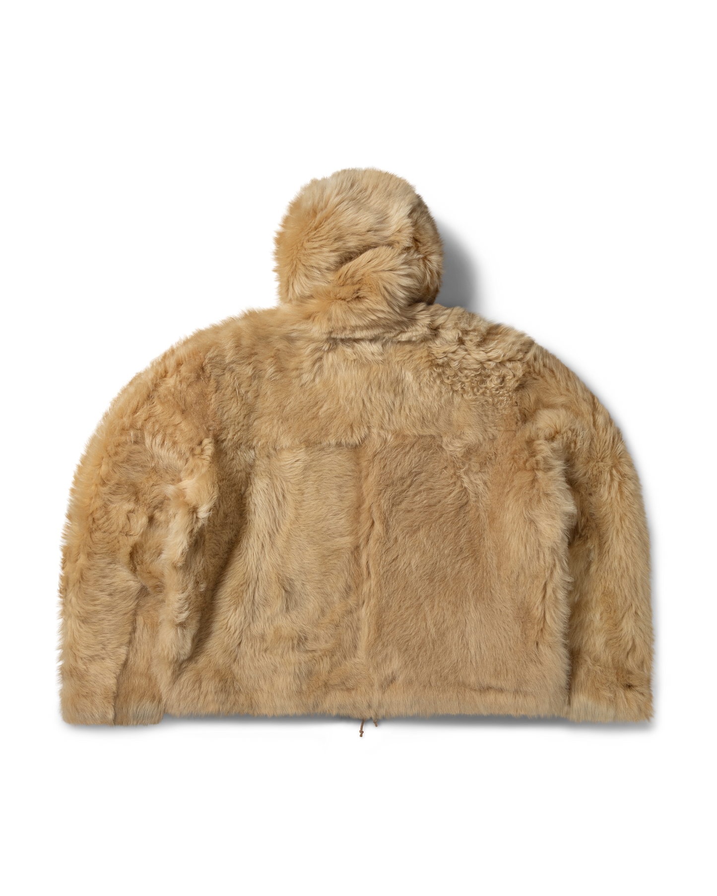 Oversized Hooded Sheepskin Jacket