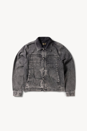 Acid Wash Denim Work Jacket