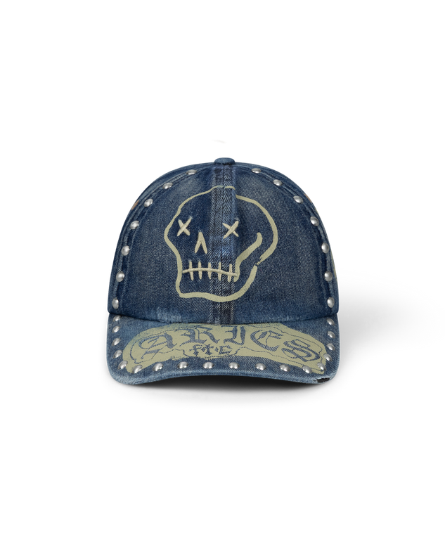 Studded Mega Graphic Denim Cap
