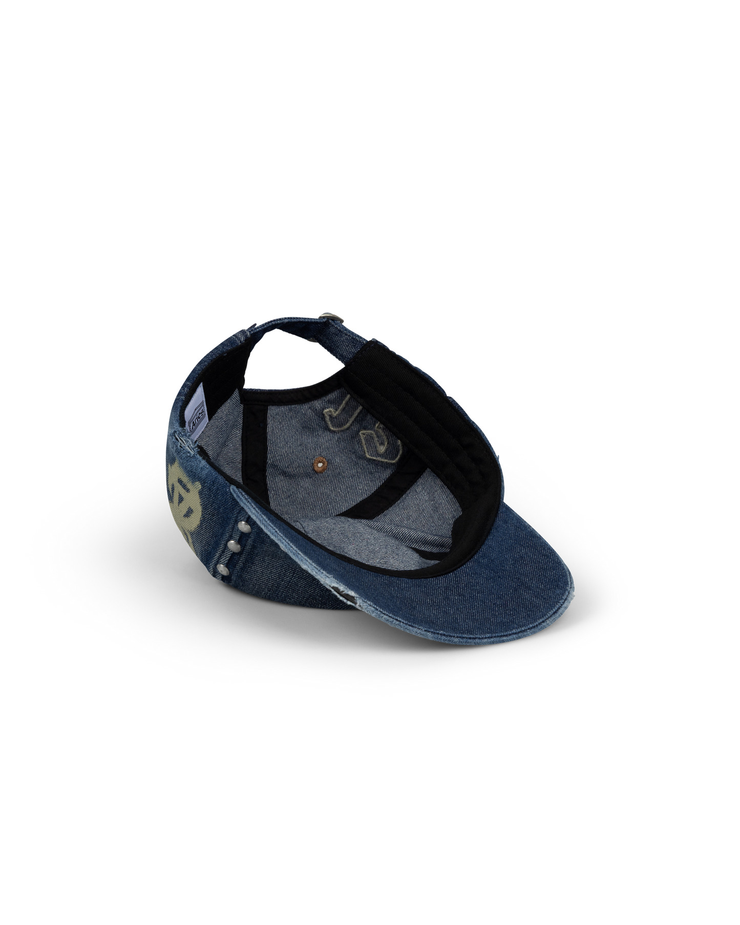 Studded Mega Graphic Denim Cap