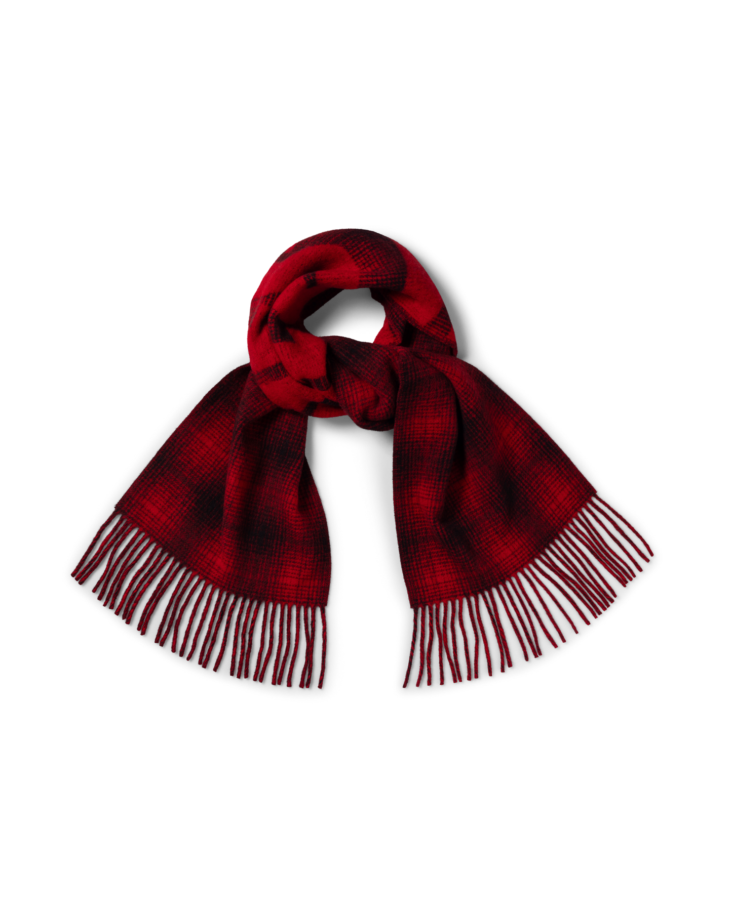 Press Gothic Checked Wool Scarf
