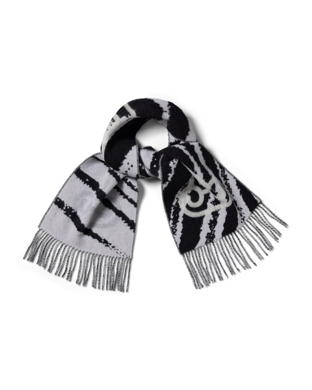Column Zebra Wool Scarf