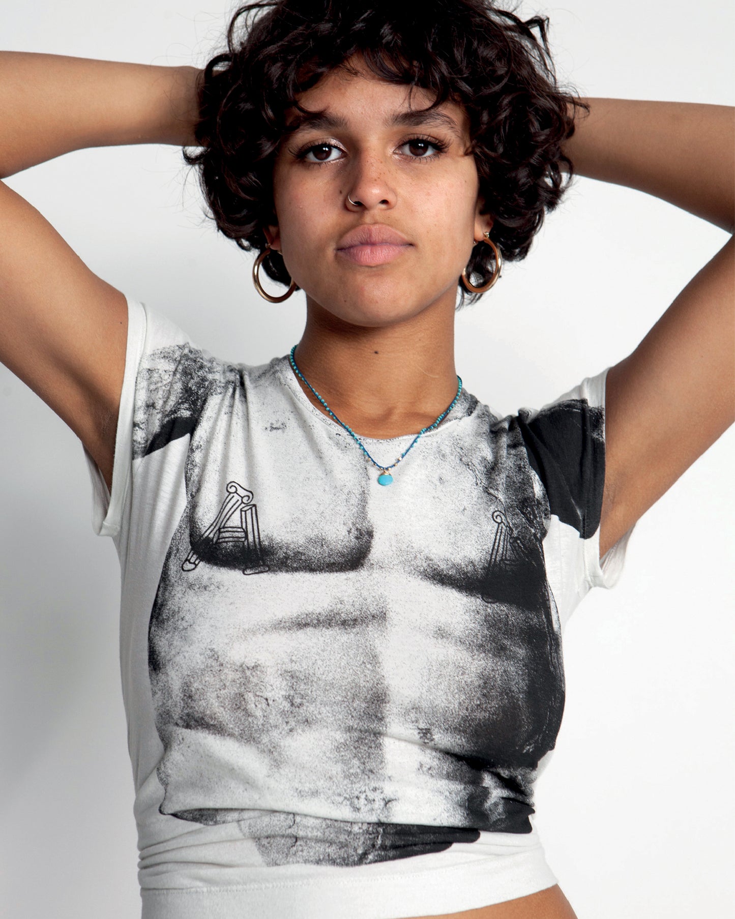 Temple Torso Cap Sleeve Tee