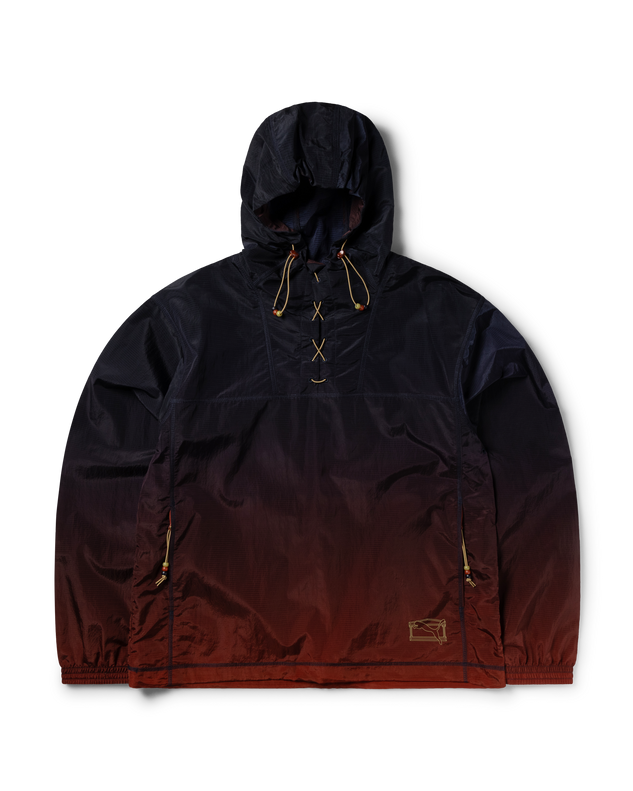 puma x aries ombre nylon quarter lace hooded jacket