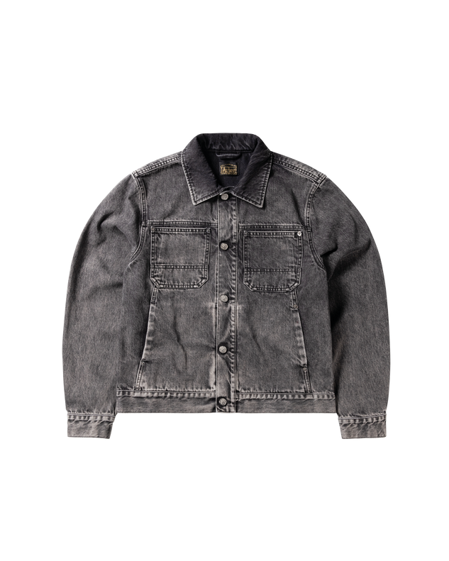 Acid Wash Denim Work Jacket