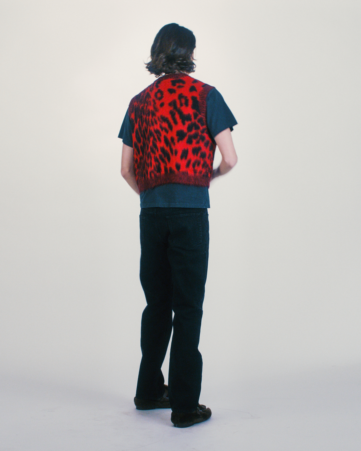 Brushed Leopard Vest