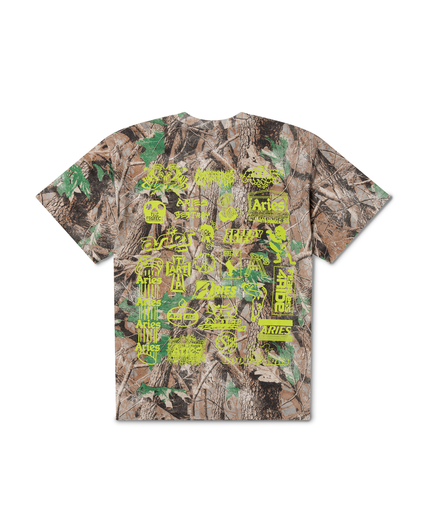 aries end. moto-dodgem camo tee