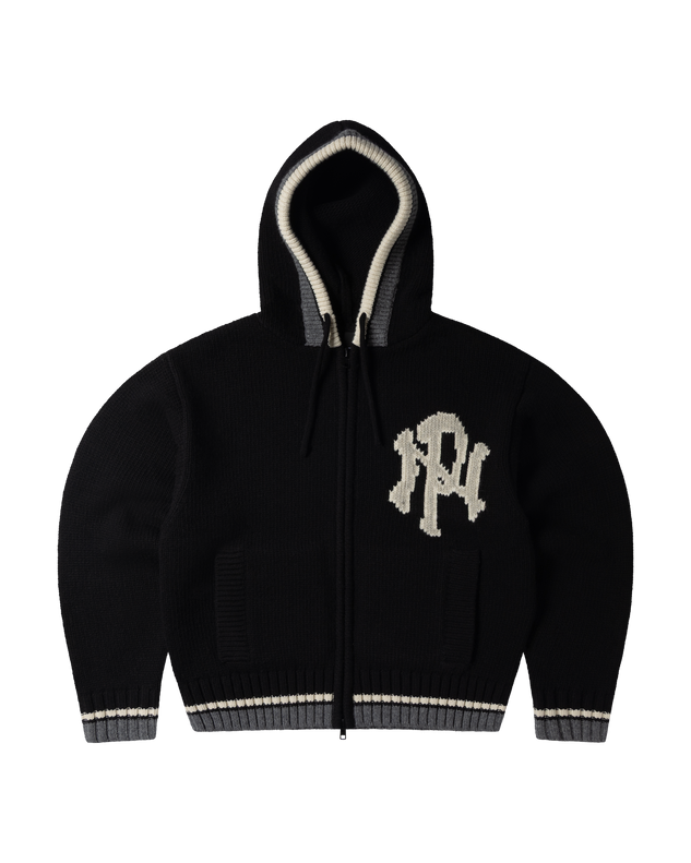 NYP Varsity Zip Through Knit