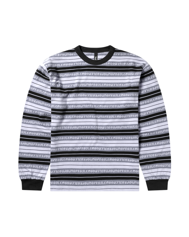 Jacquard Stripe LS Tee