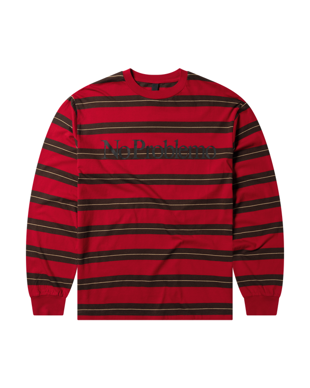No Problemo Striped LS Tee