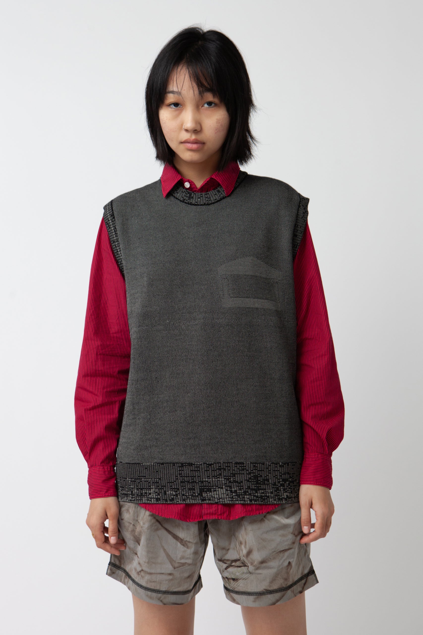 Load image into Gallery viewer, Glitch Temple Knit Vest