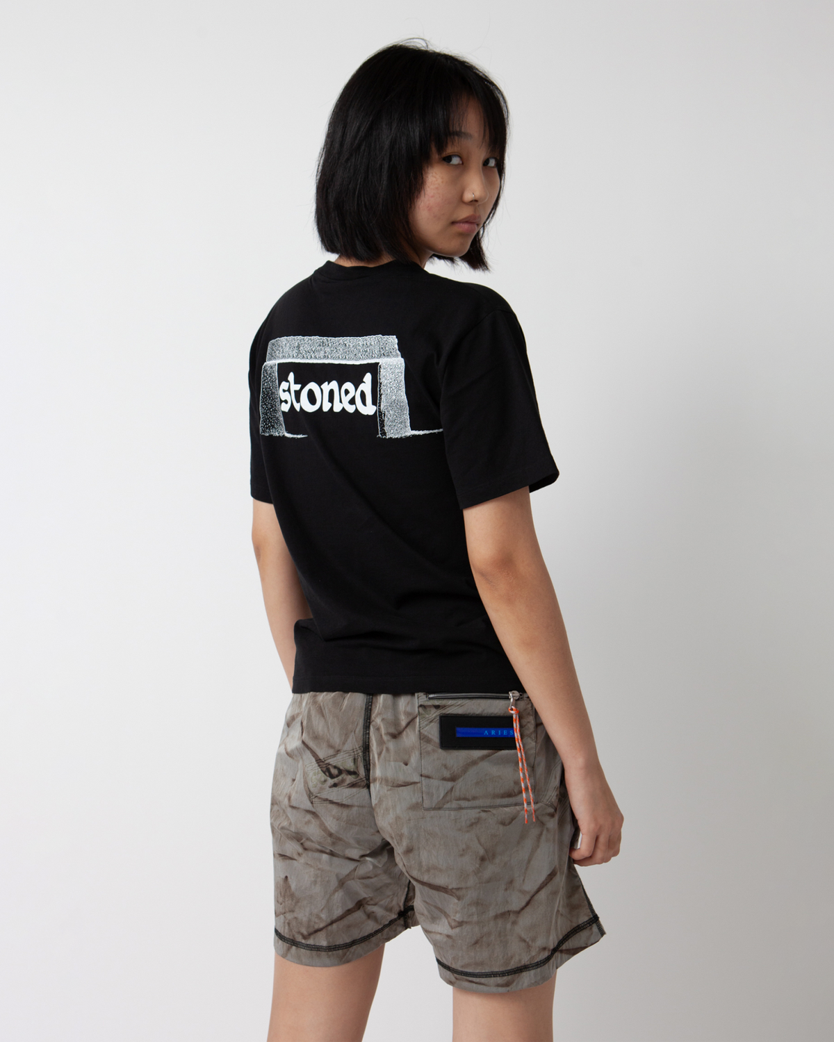 Creased Windcheater Short