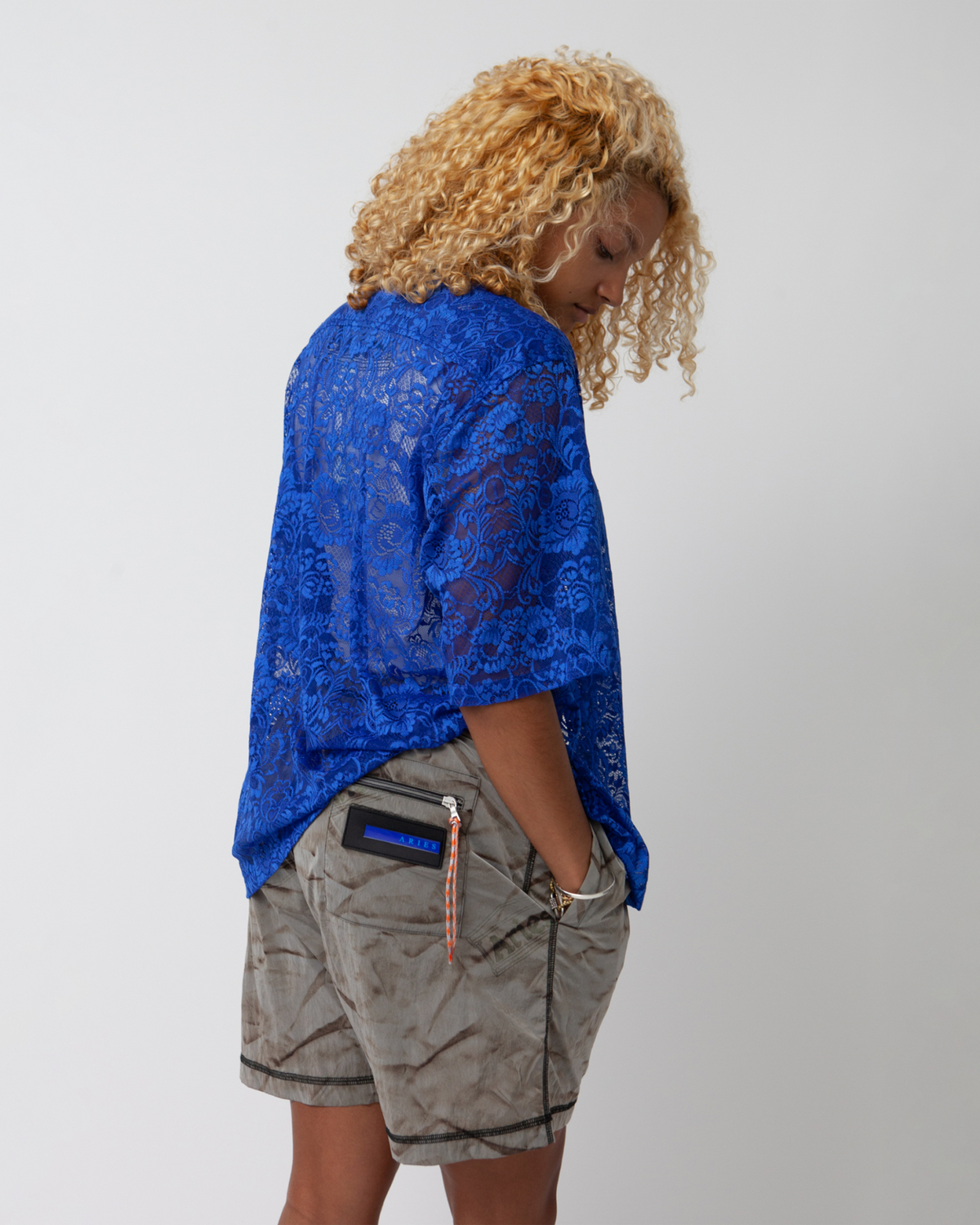 Creased Windcheater Short